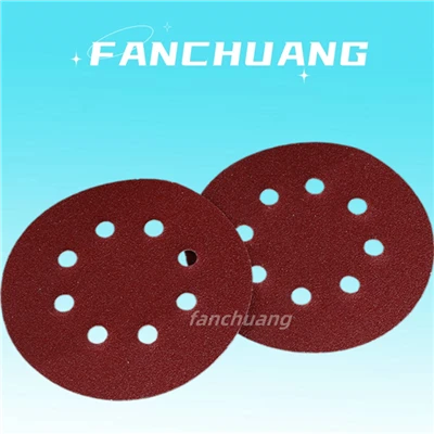 Hook And Loop Abrasive Sanding Disc For Polishing Wood,8 Holes