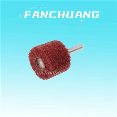 Non Woven Flap Wheel Mounted Interleaf Abrasive Wheel Grinding Head With Shank For Stainless Steel