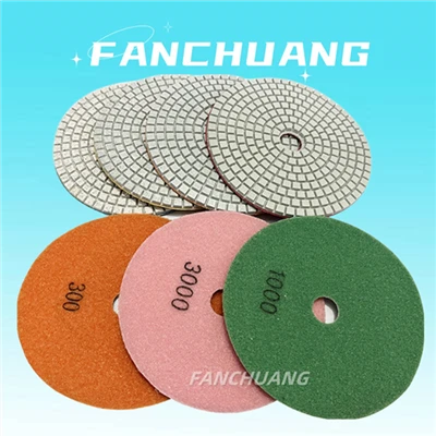 Wet Flexible Diamond Resin Polishing Pads For Granite
